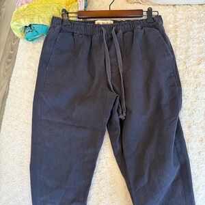 Men's Blue / Grey Joggers with Drawstring Medium